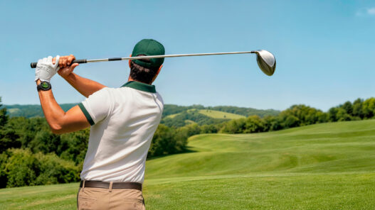 Golfista terminando el swing con el HUAWEI WATCH GT 7 en la muñeca
