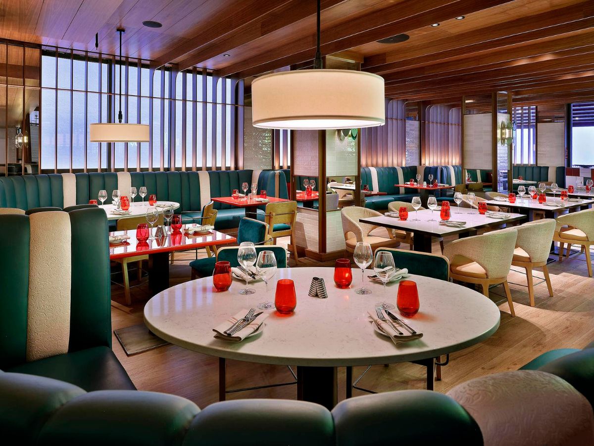 Foto del restaurante interior del Hard Rock Hotel en Madrid