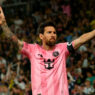 Lionel Messi, celebra el primer gol de su equipo durante el partido de la MLS entre el Columbus Crew y el Inter Miami CF, ScottsMiracle-Gro Field 27 de septiembre de 2026 en Columbus