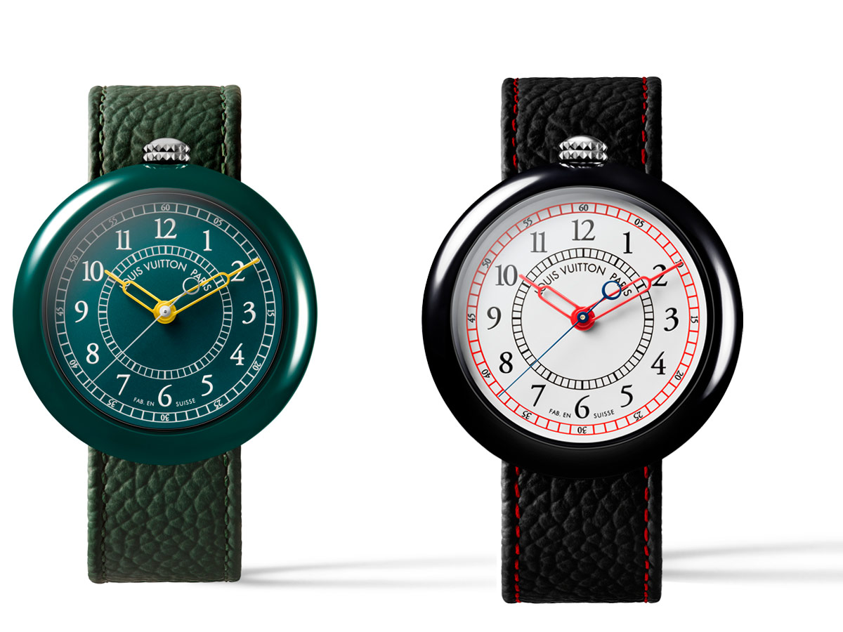 Reloj Monterey Ceramic de Louis Vuitton verde y negro