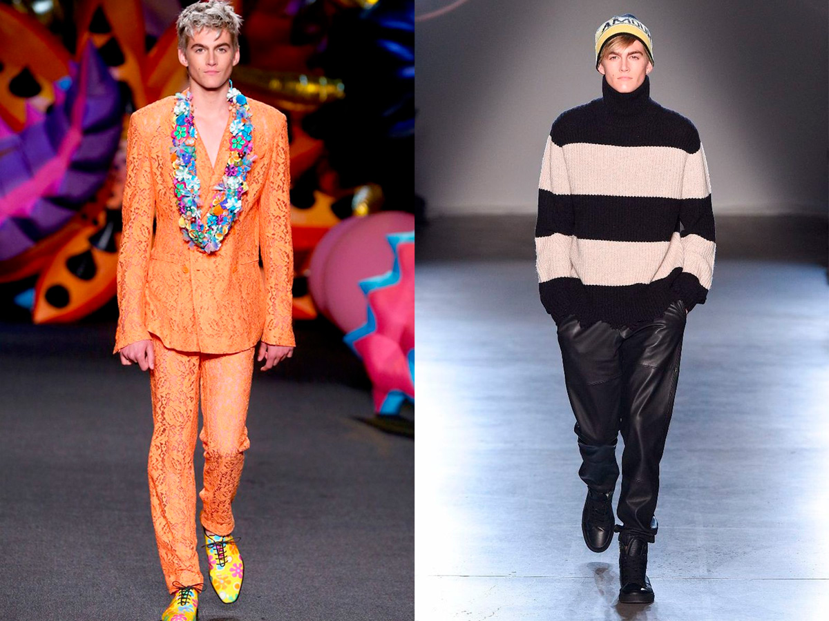 Presley Gerber desfile Moschino y Zadig & Voltaire