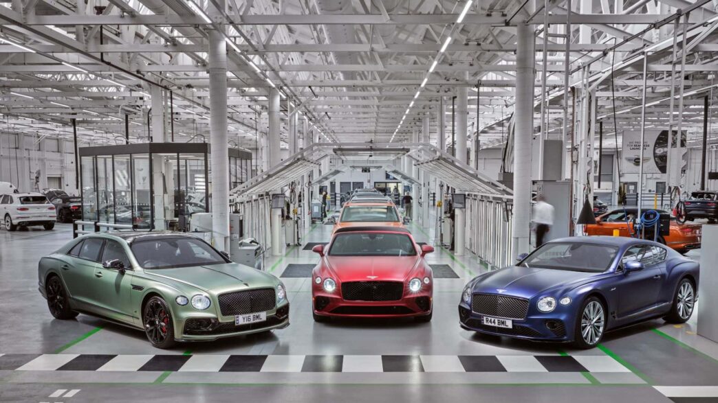 Imagen de la línea de acabado en la fábrica de Bentley