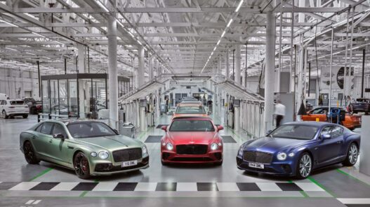 Imagen de la línea de acabado en la fábrica de Bentley
