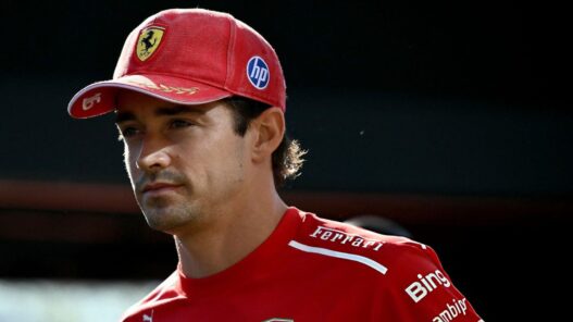 Foto de Charles Leclerc con Ferrari en el GP de Italia (Monza)