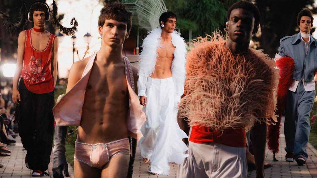 desfile Arcadia de Palomo Spain primavera verano 2027 en Mercedes-Benz Fashion Week Madrid
