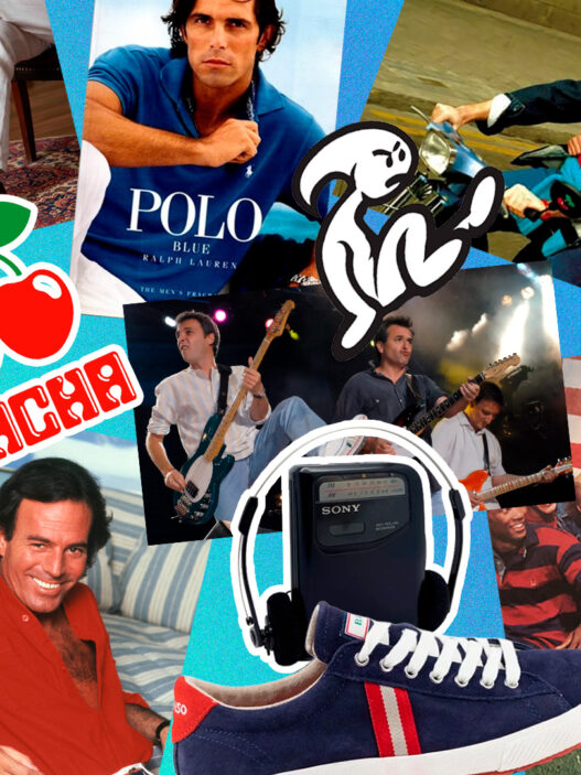 collage evolución del pijo español de los años 80 a la actualidad