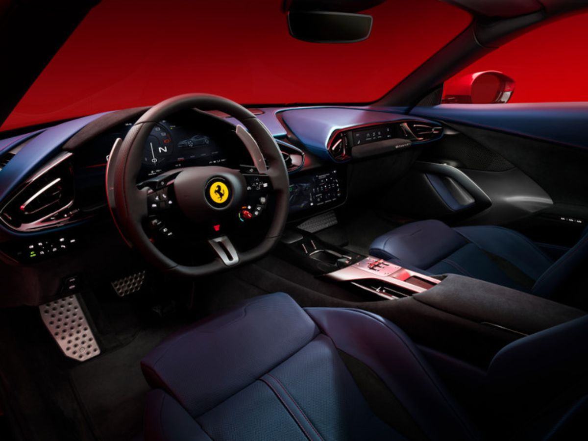 Foto del interior del Ferrari 12Cilindri