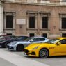 Alineación de la gama GranTurismo frente al Palazzo Ducale de Módena