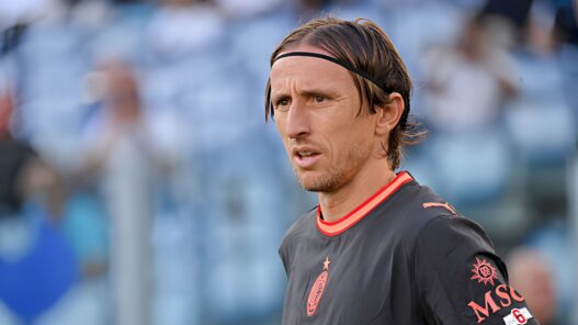Imagen de Luka Modrić con el AC Milan