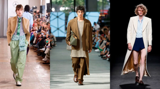 modelos masculinos desfilando en la Mercedes Benz Fashion Week de Madrid
