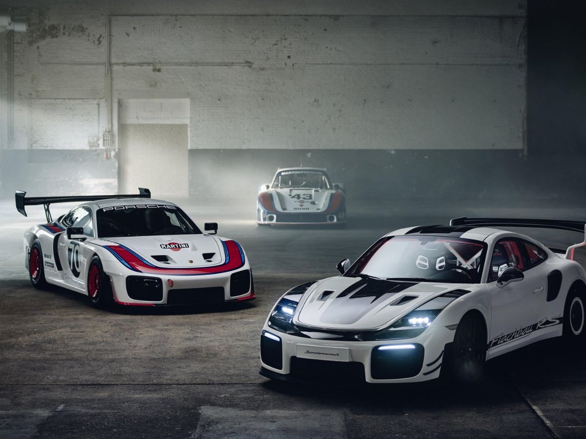 Tres generaciones de Porsche en garaje