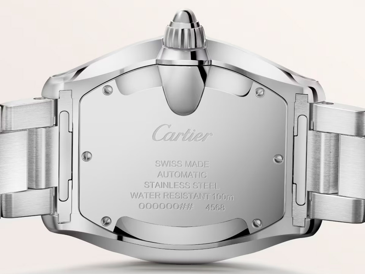 Vista trasera de la caja del nuevo Cartier Roadster 2026