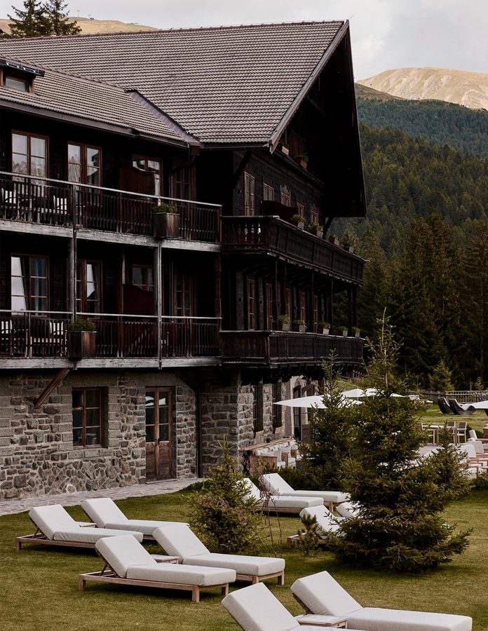 Exterior del hotel Forestis en los Dolomitas