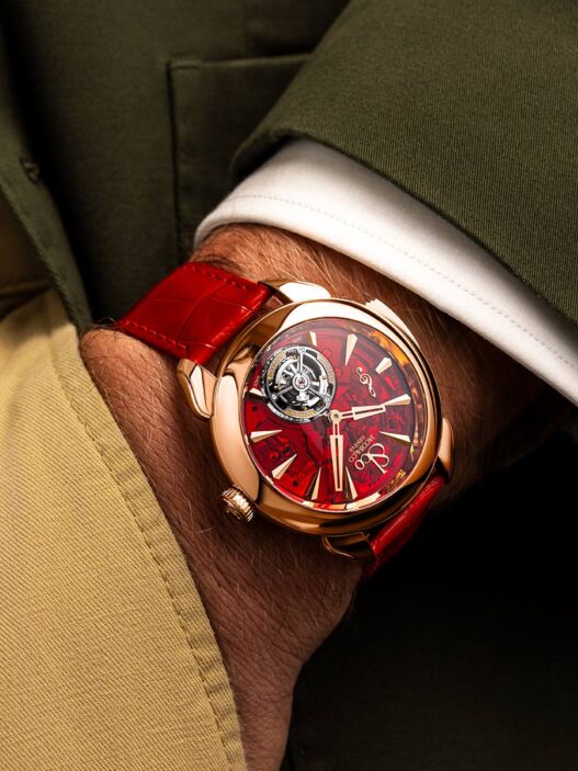 Jacob & Co. Palatial Flying Tourbillon Minute Repeater, edición 40 aniversario, en oro rosa de 18 quilates