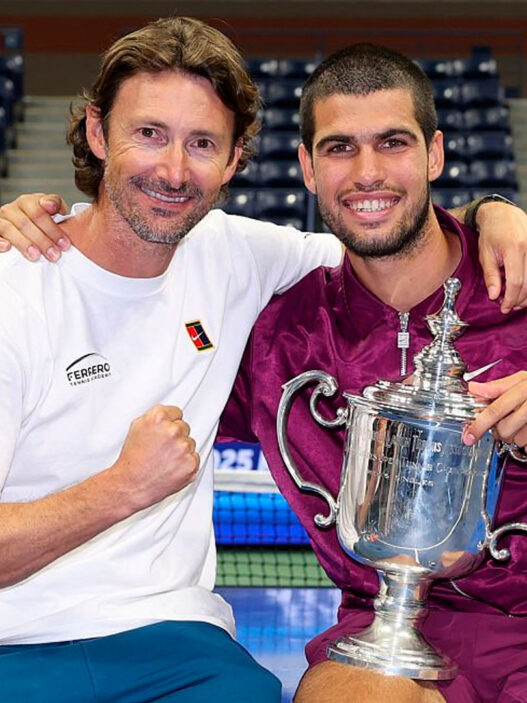 Juan Carlos Ferrero y Carlos Alcaraz 2025
