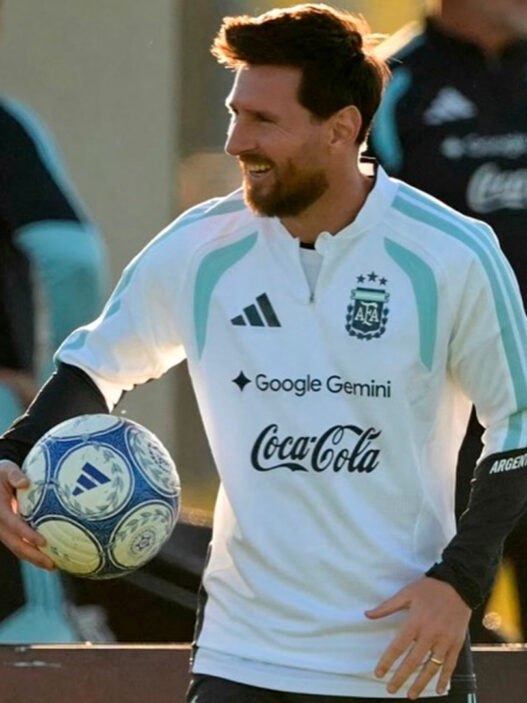 Leo Messi en el último entrenamiento de Argentina antes del amistoso ante Benín, Buenos Aires, 5 de octubre de 2026.