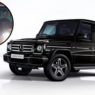 Mercedes-Benz Clase G actual en verde oscuro con paquete vintage MANUFAKTUR visto de tres cuartos delantero en estudio