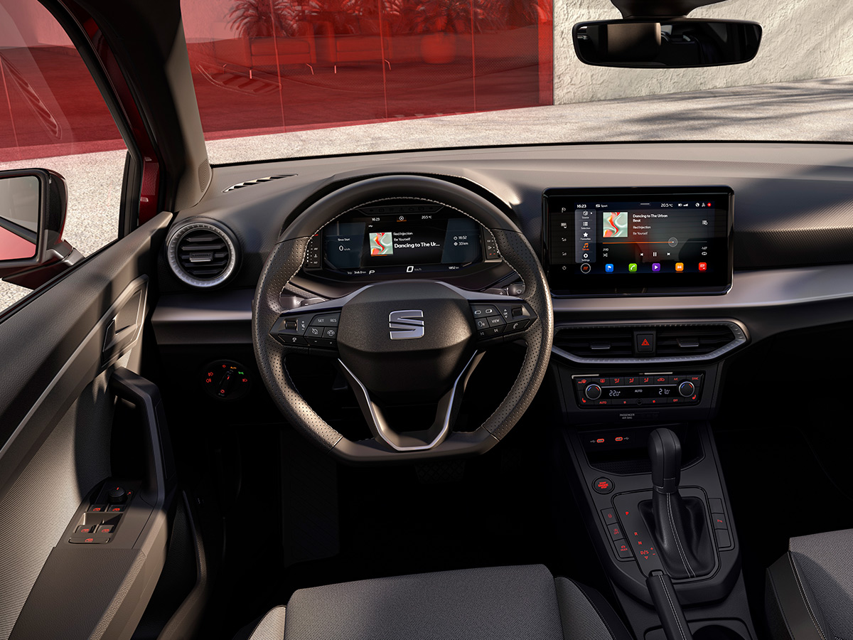 Interior del nuevo SEAT Ibiza 2026 con Digital Cockpit y pantalla central de 9,2 pulgada