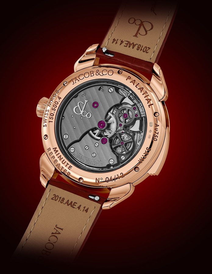 Vista trasera del reloj The Palatial Flying Tourbillon Minute Repeater