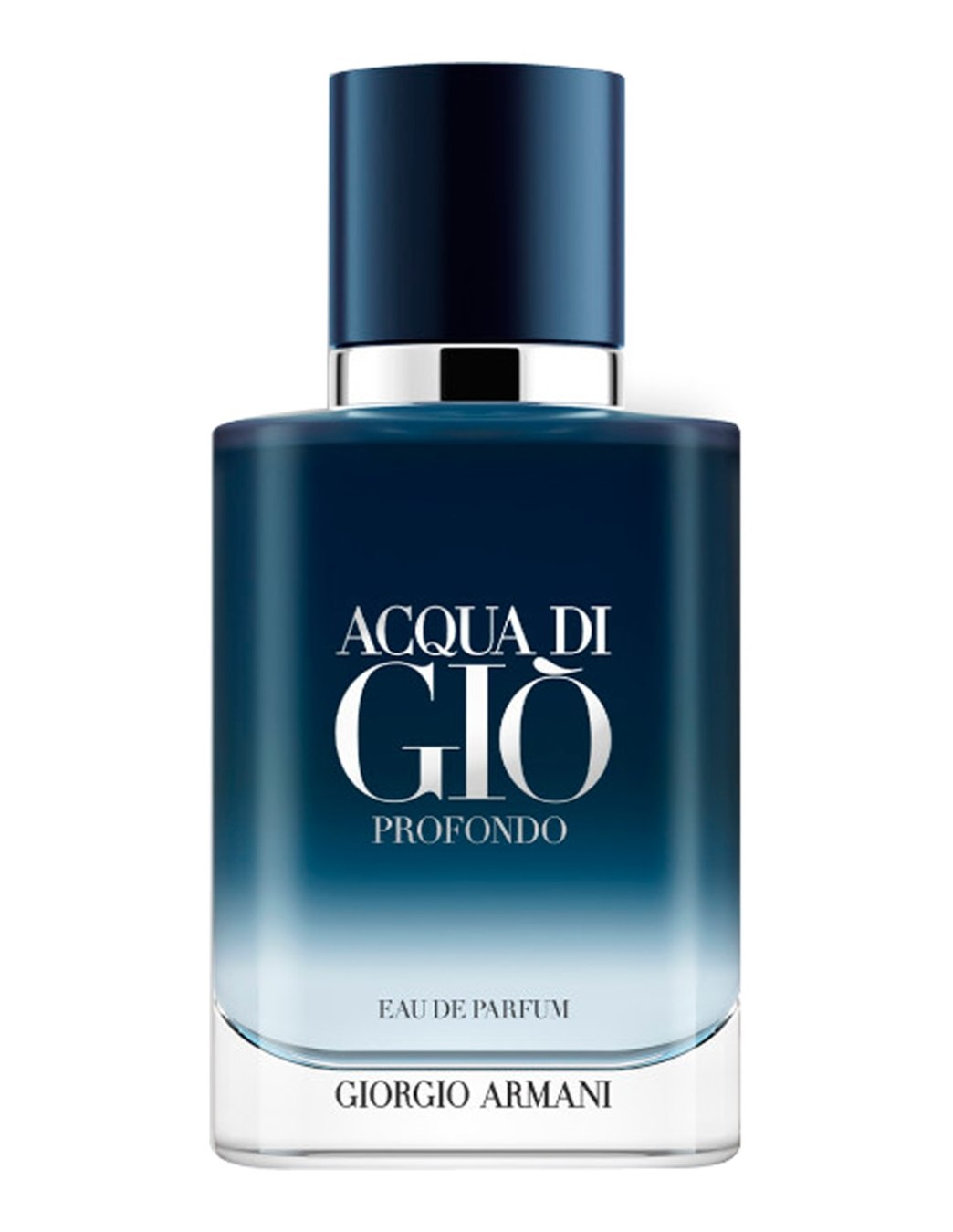 Frasco azul degradado de Giorgio Armani Acqua di Giò Profondo Eau de Parfum