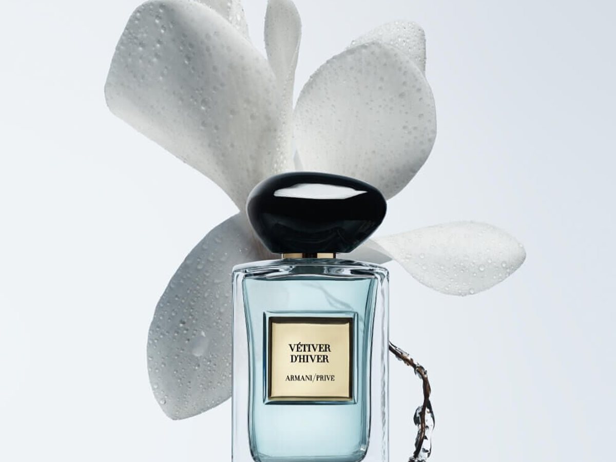 Armani Privé Vétiver d'Hiver Eau de Toilette, frasco de la colección Les Eaux