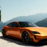 Porsche Taycan Turbo GT naranja