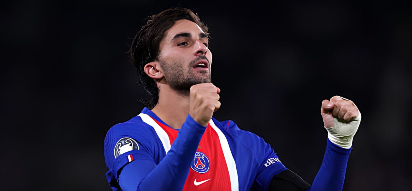 Imagen de Ferran Torres celebrando con el PSG