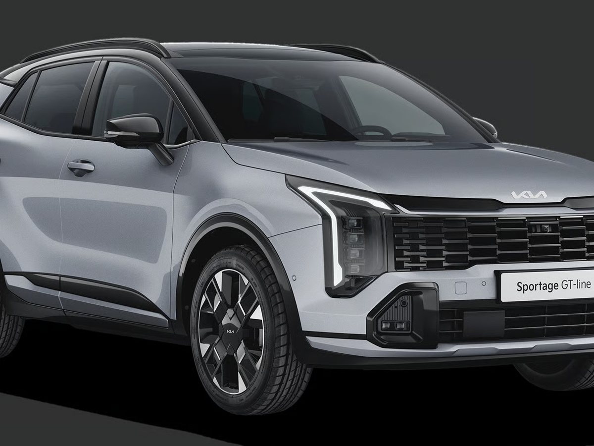 Kia Sportage Hybrid GT-Line 2026 de tres cuartos delantero, imagen oficial de la ficha de kia.com