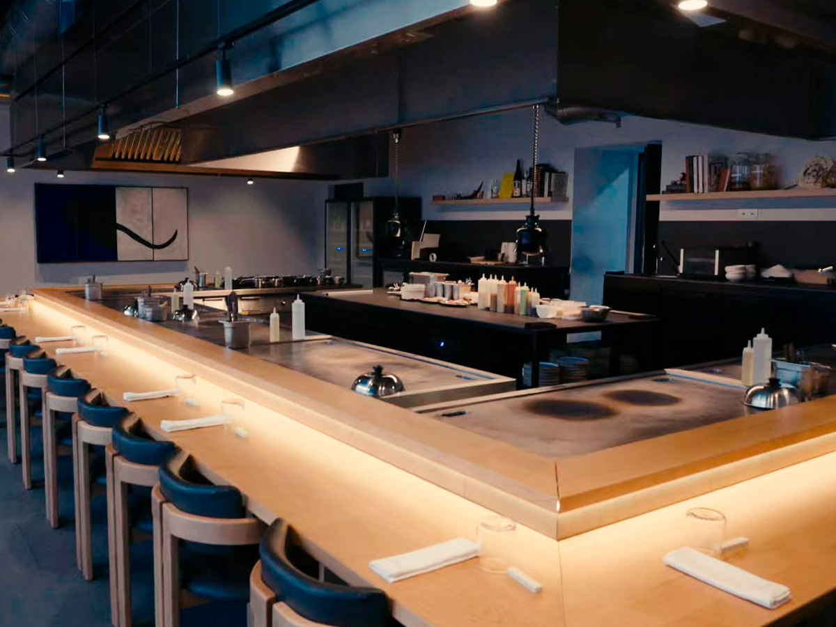 barra del restaurante japonés Tetsu en Madrid 