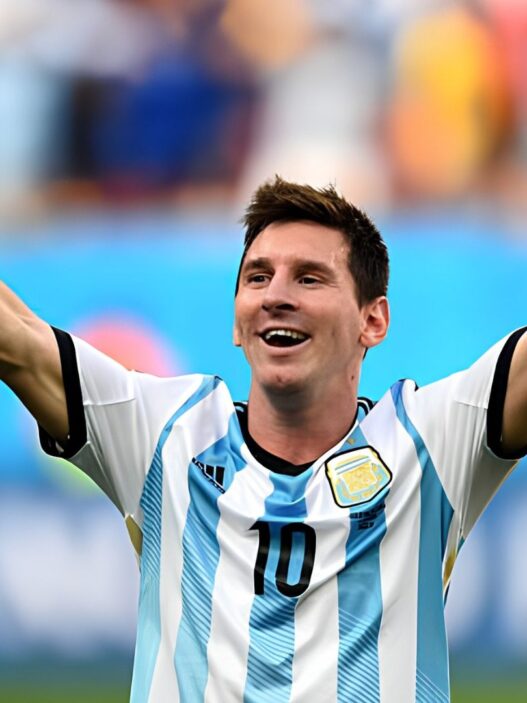 Foto de Leo Messi en los cuartos de final del Mundial 2014
