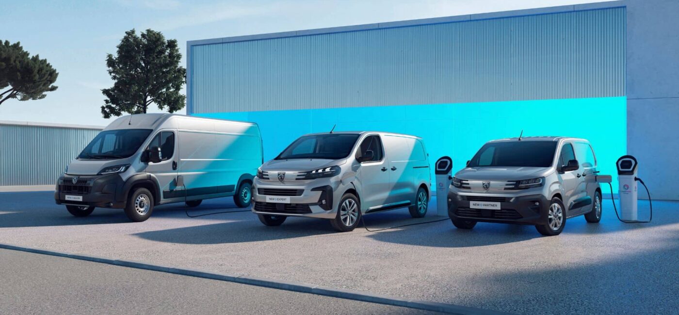 Foto de la gama de furgones de Peugeot E
