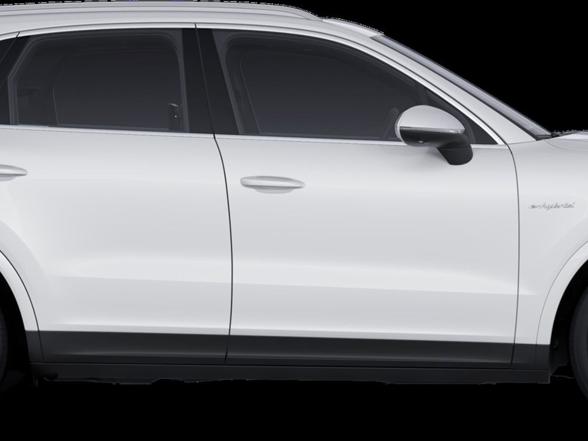 Porsche Cayenne E-Hybrid de perfil en estudio sobre fondo neutro