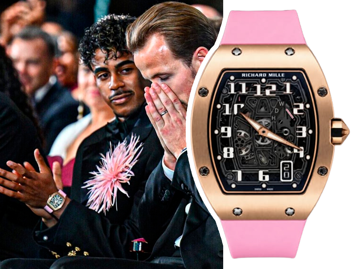 Lamine Yamal con Richard Mille RM 67-01 Automatic Extra Flat en oro rosa