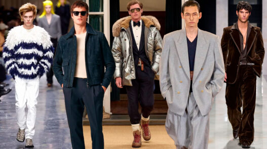 Collage modelos desfilando con tendencias moda otoño 2026