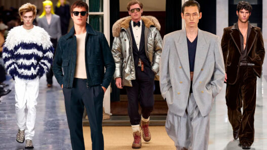 Collage modelos desfilando con tendencias moda otoño 2026