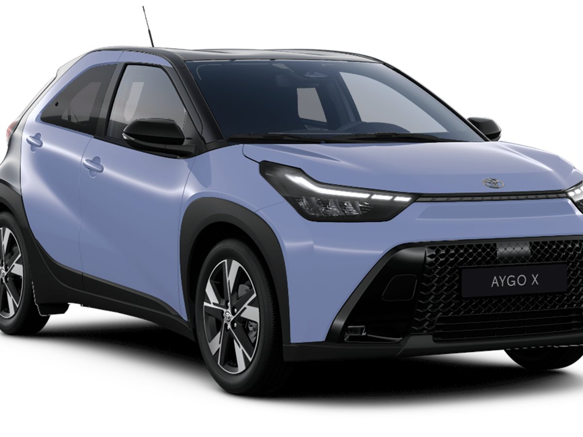 Toyota RAV4 de nueva generación de perfil en el configurador oficial sobre fondo blanco